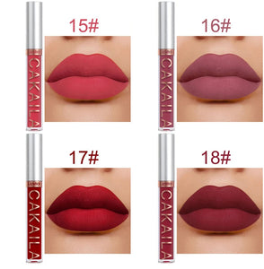 Dark Red Matte Lip Gloss 18 Color Velvet Lip Glaze LongLasting Waterproof Liquid Lipstick Natural Makeup Sexy for Women Lip Tint