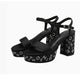 Women Sequin High-heeled Shoes Rhinestone Pumps Ladies Bling Party Shoes High-grade Wedding Banquet Dance Shoes Crystal