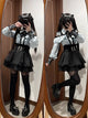 3-Color Sweet Gothic Lolita Coord Set, Off Shoulder Lace Blouse & High Waist Skirt, Kawaii Japanese Style Two Piece Outfit S-XL