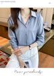New Spring satin shirts solid color office ladies shirts fashion Women Blouses Long Sleeve Tops Blusas Mujer