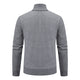 Thickened jacket men's autumn and winter warm trend line stand collar knitted cardigan sweater coat