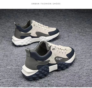Men's Comfortable Running Shoes Dad Sneakers Thick Sole Breathable Low Cut Spring Autumn Season Sporty Casual Shoes