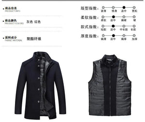2025 winter new style high quality wool trench coat men,men's wool jackets,men fashion warm wool coat,plus-size M-XXXL