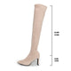 Sexy Pointed Toe Slim Over The Knee Boots Women Autumn Winter Super High Heels Long Boots Woman Fashion Thigh High Botas Mujer