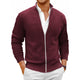 Animal Game Men's Knit Zipper SweaterCoats Slim Fit Sweaters Stand Collar Fall Winter Cardigan Sweater Jumper Warm Streetwear