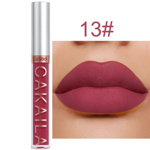 Dark Red Matte Lip Gloss 18 Color Velvet Lip Glaze LongLasting Waterproof Liquid Lipstick Natural Makeup Sexy for Women Lip Tint