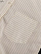 Oymimi Elegant Apricot Print Sets For Women 2 Pieces Fashion Long Sleeve Pockets Lace-Up Button Robe And Drawstring Pants Sets