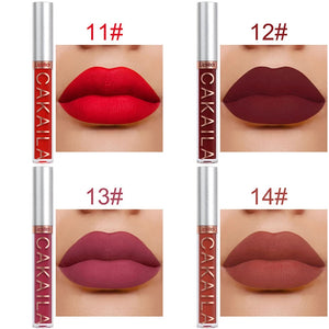 Dark Red Matte Lip Gloss 18 Color Velvet Lip Glaze LongLasting Waterproof Liquid Lipstick Natural Makeup Sexy for Women Lip Tint