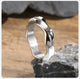 Vnox 2025 New Mobius Ring for Men Boys, Oxidized Twisted Stainless Steel Finger Band,Retro Endless Love Anniversary Gift for Him