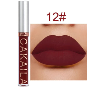 Dark Red Matte Lip Gloss 18 Color Velvet Lip Glaze LongLasting Waterproof Liquid Lipstick Natural Makeup Sexy for Women Lip Tint