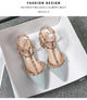 Summer high-heeled women's sandals Fashion brand design pointed rivet red casual shoes Large size 41-43