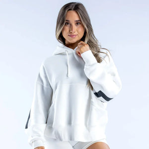 European and American Harajuku Clothing Fashion Letter Printing Pullover Sweatshirt Women Sport Gym Long Sleeve Hoodie Tops