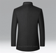 Autumn/Winter Woolen Coat British Style Solid Mid-Length Men Wool Woolen Jacket Men Coat Business Overcoat Male