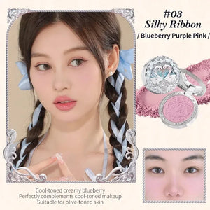 Flower Knows All series Swan Ballet Velvet Embossed Blush Matte Makeup Pressed Blusher Powder Pallet Women Gift Set