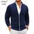 Animal Game Men's Knit Zipper SweaterCoats Slim Fit Sweaters Stand Collar Fall Winter Cardigan Sweater Jumper Warm Streetwear