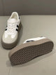 Spring and Autumn Fashion Thick-Soled Casual Shoes, Sports Sneakers, Genuine Leather Retro Soft-Soled Single Shoes 2025