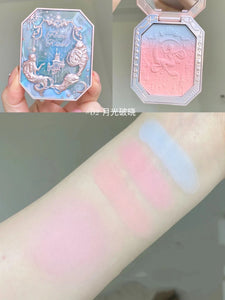 Flower Knows All series Swan Ballet Velvet Embossed Blush Matte Makeup Pressed Blusher Powder Pallet Women Gift Set