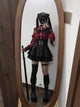 3-Color Sweet Gothic Lolita Coord Set, Off Shoulder Lace Blouse & High Waist Skirt, Kawaii Japanese Style Two Piece Outfit S-XL