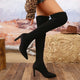 Sexy Pointed Toe Slim Over The Knee Boots Women Autumn Winter Super High Heels Long Boots Woman Fashion Thigh High Botas Mujer