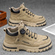 Low-Top Men's Platform Sports Outdoor Traditional Footwear - Lace-Up Stylish Trendy Street Hiking Skate Shoes