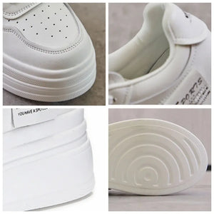 Koznoy 8cm Cow Genuine Leather Comfy Casual Breathable Platform Autumn Fall Ladies Vulcanize Women Chunky Sneakers High Brand