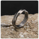 Vnox 2025 New Mobius Ring for Men Boys, Oxidized Twisted Stainless Steel Finger Band,Retro Endless Love Anniversary Gift for Him