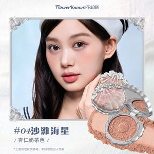 Flower Knows All series Swan Ballet Velvet Embossed Blush Matte Makeup Pressed Blusher Powder Pallet Women Gift Set