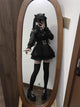 3-Color Sweet Gothic Lolita Coord Set, Off Shoulder Lace Blouse & High Waist Skirt, Kawaii Japanese Style Two Piece Outfit S-XL