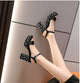 Women Sequin High-heeled Shoes Rhinestone Pumps Ladies Bling Party Shoes High-grade Wedding Banquet Dance Shoes Crystal
