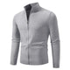 Animal Game Men's Zipper Cardigan Sweater Slim Fit Sweaters Stand Knitwear Jumper Warm Cold Blouse Zip Long Sweatcoats