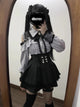 3-Color Sweet Gothic Lolita Coord Set, Off Shoulder Lace Blouse & High Waist Skirt, Kawaii Japanese Style Two Piece Outfit S-XL