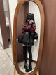 3-Color Sweet Gothic Lolita Coord Set, Off Shoulder Lace Blouse & High Waist Skirt, Kawaii Japanese Style Two Piece Outfit S-XL