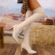 Sexy Pointed Toe Slim Over The Knee Boots Women Autumn Winter Super High Heels Long Boots Woman Fashion Thigh High Botas Mujer