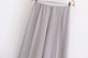 HH Women's 2-Piece Set Fashion Slimming Double-Sided Fabric Round Neck Long-Sleeve Top+Elegant Stretch Casual Wide Leg Pants