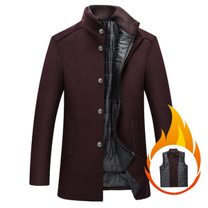 2025 winter new style high quality wool trench coat men,men's wool jackets,men fashion warm wool coat,plus-size M-XXXL