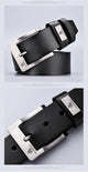 New Trend Men's High Quality Buckled Jeans Leather Casual Belt Business Cowboy Belt Men's Fashion Designer