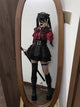 3-Color Sweet Gothic Lolita Coord Set, Off Shoulder Lace Blouse & High Waist Skirt, Kawaii Japanese Style Two Piece Outfit S-XL
