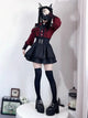 3-Color Sweet Gothic Lolita Coord Set, Off Shoulder Lace Blouse & High Waist Skirt, Kawaii Japanese Style Two Piece Outfit S-XL