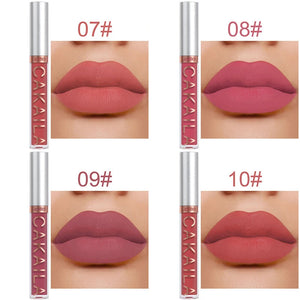 Dark Red Matte Lip Gloss 18 Color Velvet Lip Glaze LongLasting Waterproof Liquid Lipstick Natural Makeup Sexy for Women Lip Tint
