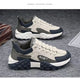 Men's Comfortable Running Shoes Dad Sneakers Thick Sole Breathable Low Cut Spring Autumn Season Sporty Casual Shoes