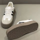 Spring and Autumn Fashion Thick-Soled Casual Shoes, Sports Sneakers, Genuine Leather Retro Soft-Soled Single Shoes 2025