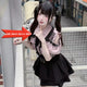 3-Color Sweet Gothic Lolita Coord Set, Off Shoulder Lace Blouse & High Waist Skirt, Kawaii Japanese Style Two Piece Outfit S-XL