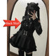 3-Color Sweet Gothic Lolita Coord Set, Off Shoulder Lace Blouse & High Waist Skirt, Kawaii Japanese Style Two Piece Outfit S-XL