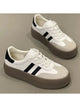 Spring and Autumn Fashion Thick-Soled Casual Shoes, Sports Sneakers, Genuine Leather Retro Soft-Soled Single Shoes 2025