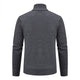 Thickened jacket men's autumn and winter warm trend line stand collar knitted cardigan sweater coat