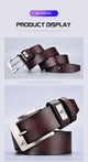 New Trend Men's High Quality Buckled Jeans Leather Casual Belt Business Cowboy Belt Men's Fashion Designer