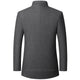 Autumn/Winter Woolen Coat British Style Solid Mid-Length Men Wool Woolen Jacket Men Coat Business Overcoat Male