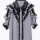 3-Color Sweet Gothic Lolita Coord Set, Off Shoulder Lace Blouse & High Waist Skirt, Kawaii Japanese Style Two Piece Outfit S-XL