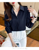 New Spring satin shirts solid color office ladies shirts fashion Women Blouses Long Sleeve Tops Blusas Mujer
