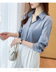 New Spring satin shirts solid color office ladies shirts fashion Women Blouses Long Sleeve Tops Blusas Mujer